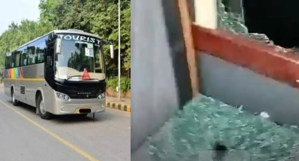 रामनगर में पर्यटकों की बस पर हमला, शीशे टूटे, पुलिस जांच में जुटी